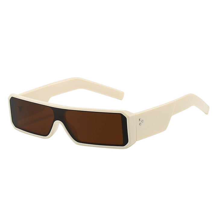 Men's Bold Geometric Shield Sunglasses Bowlift