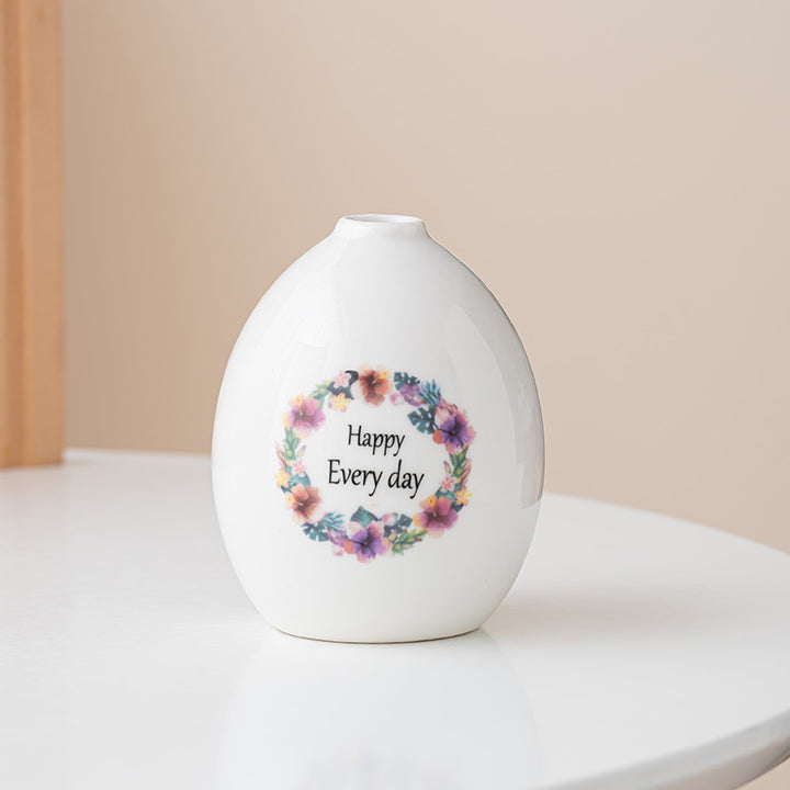 Inspirational Ceramic Bud Vase