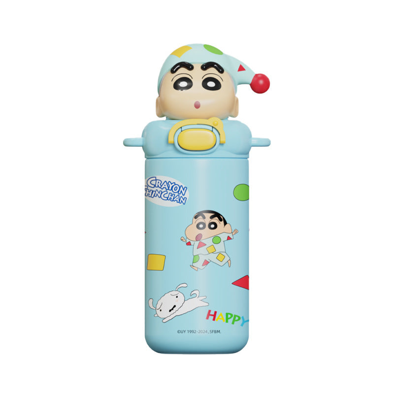 Women’s water bottle with interactive animal lid Bowlift