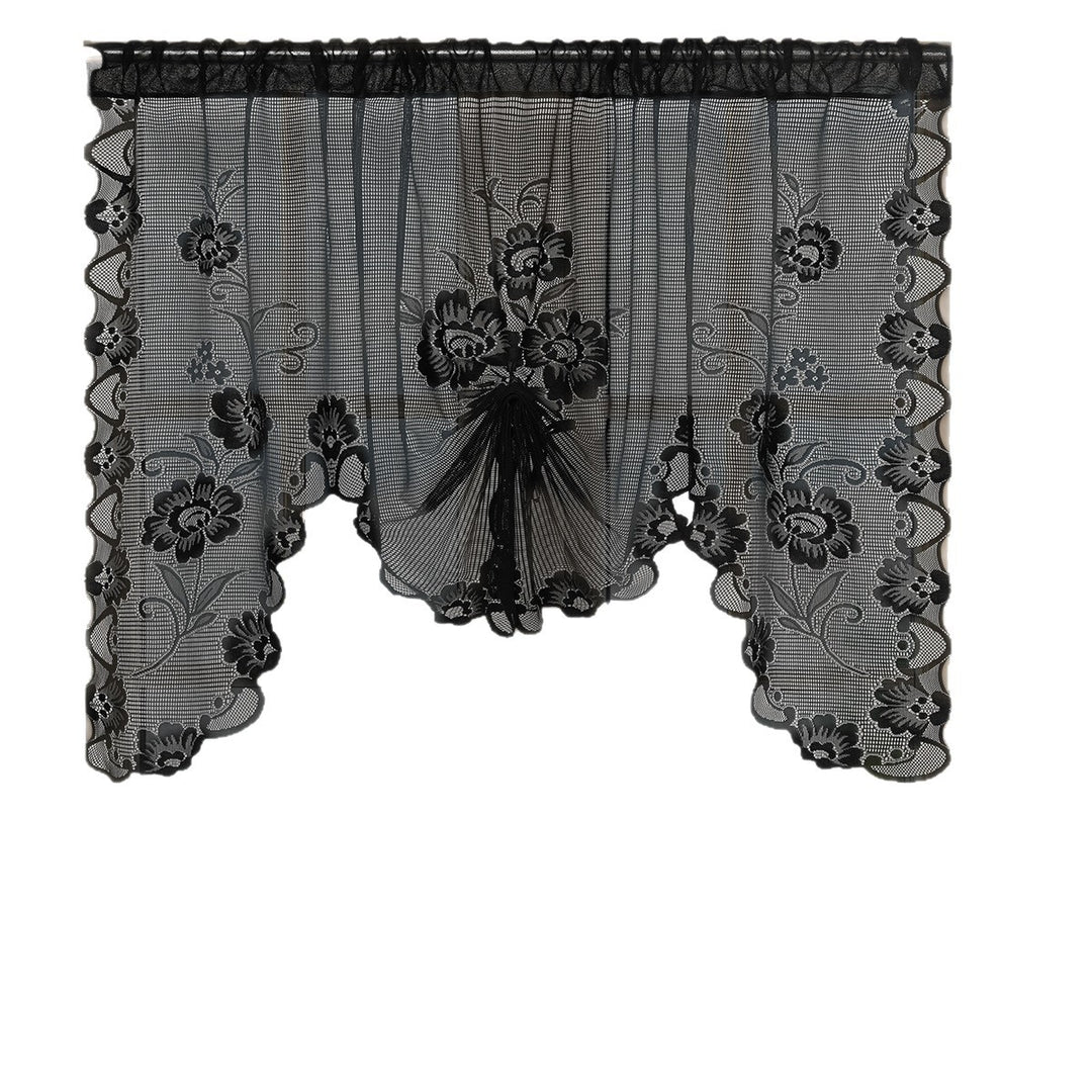 Floral Lace Sheer Window Curtain