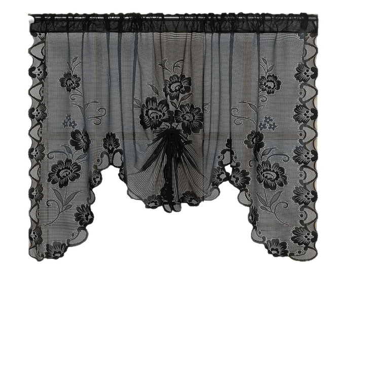 Floral Lace Sheer Window Curtain