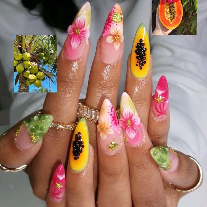 Tropical Nail Art Tips Bowlift