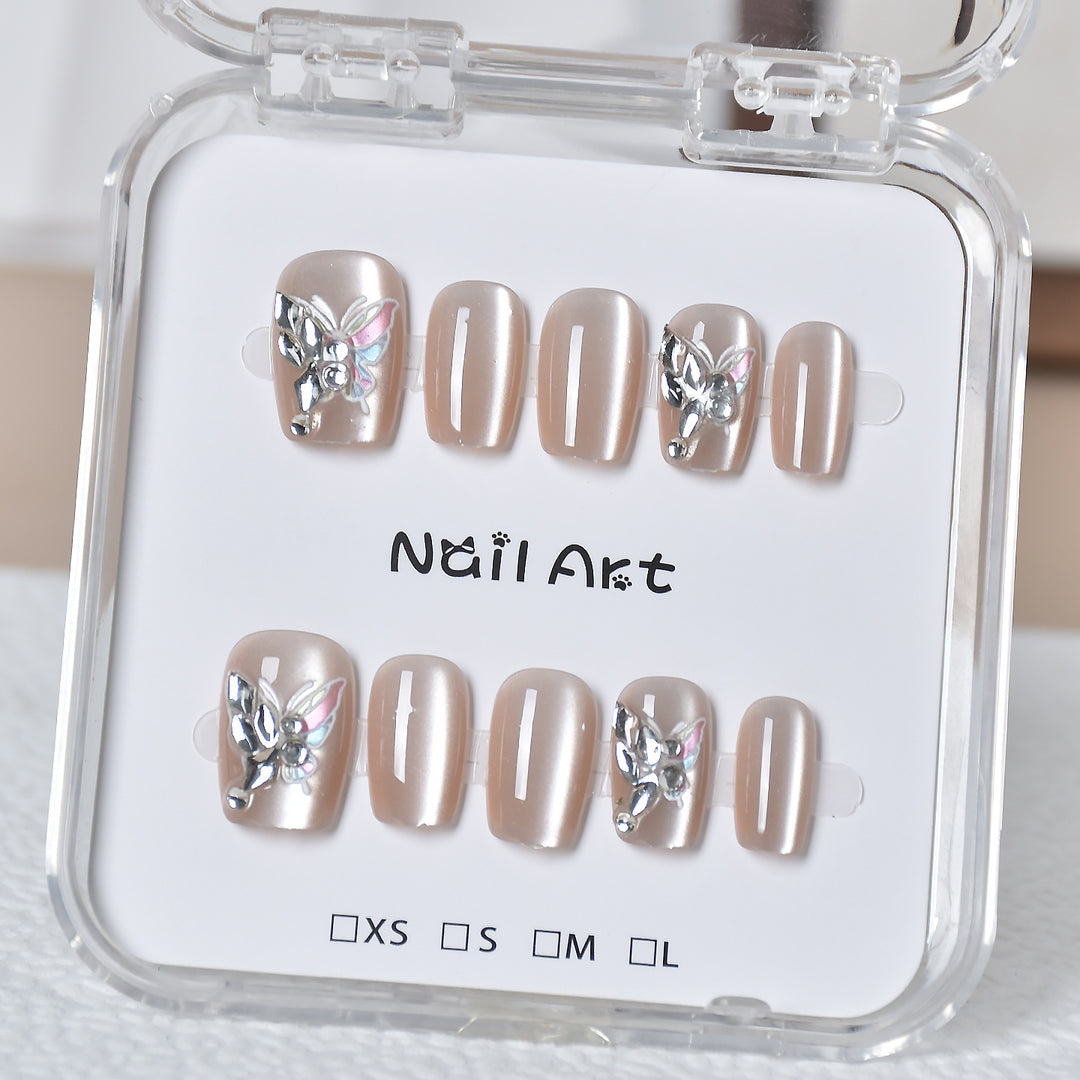 Premium Glamorous Press-On Nail Extensions Bowlift