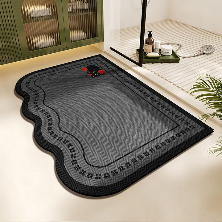 Scalloped Edge Area Rug