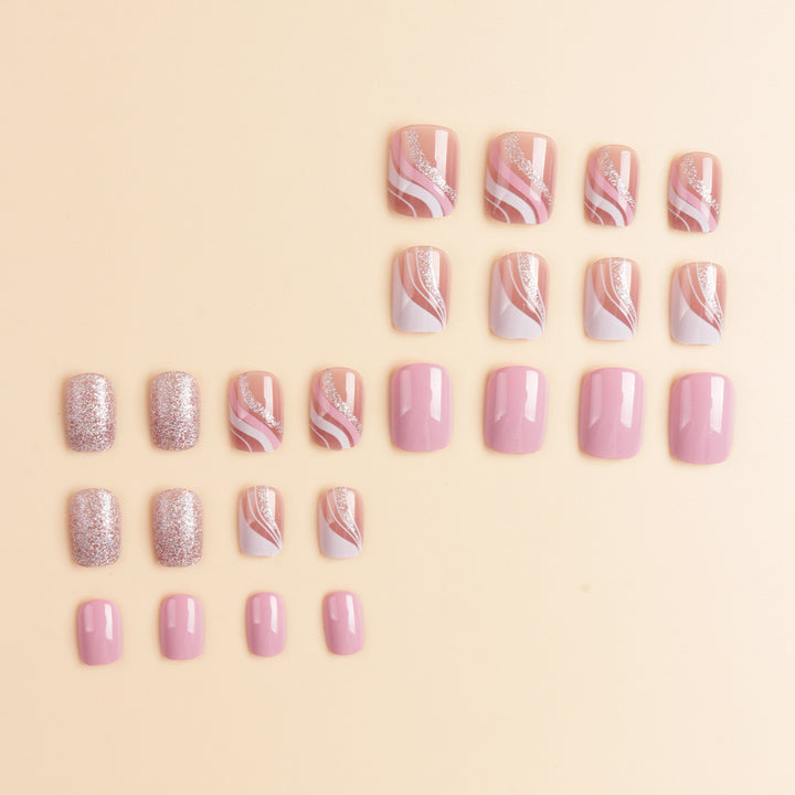 Artistic Glitter Nail Design Set Bowlift