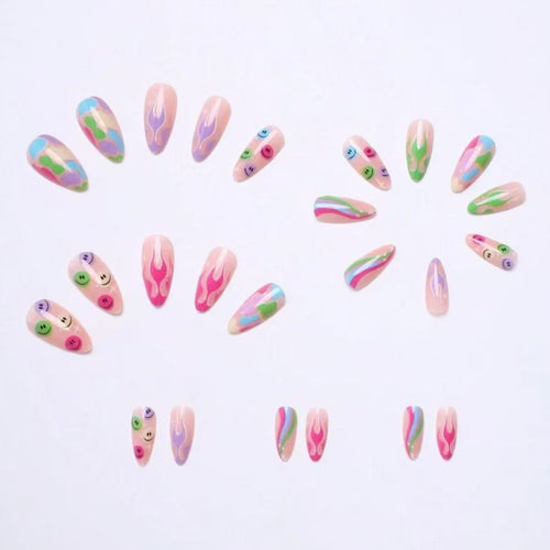 Creative Nail Art Set with Playful 3D Designs Bowlift