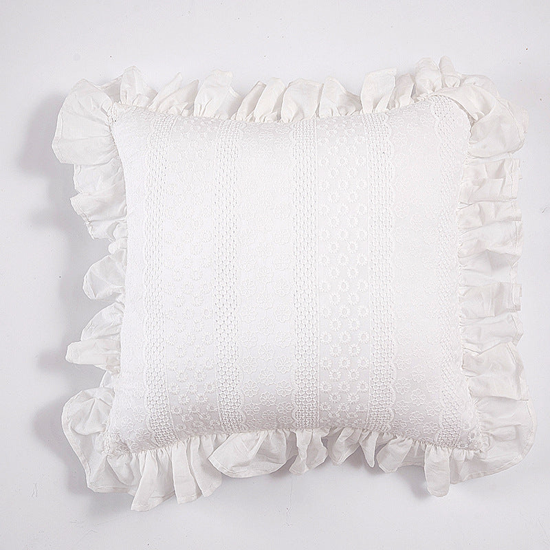 Decorative Ruffled Throw Pillow