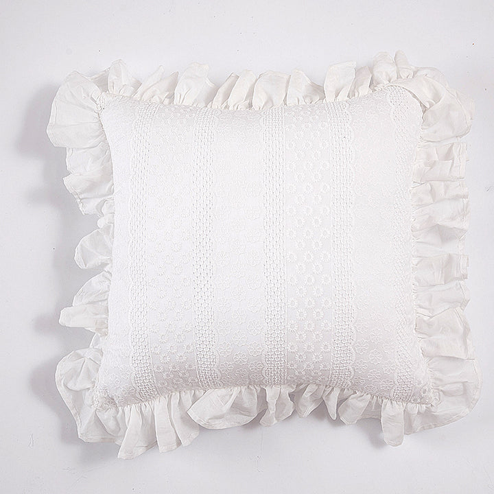 Decorative Ruffled Throw Pillow