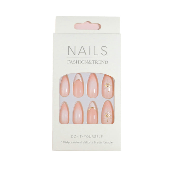 Premium Press-On Nail Set with Decorative Accents Bowlift