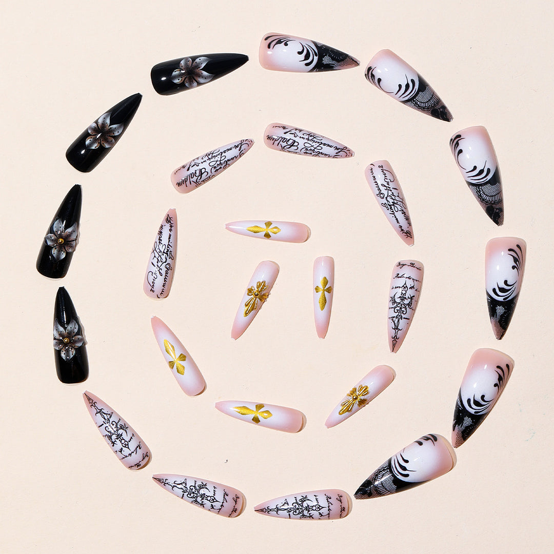 Premium Stiletto Nail Art Extensions Bowlift