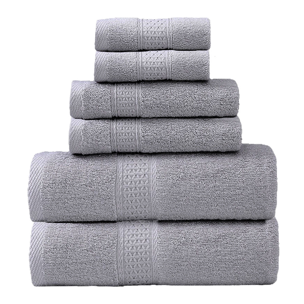 Terry Towel Set with Elegant Border Bowlift