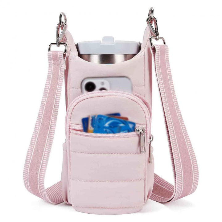 Practical smartphone bag with insulated cup holder Bowlift
