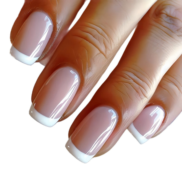 Artificial nails with French manicure Bowlift