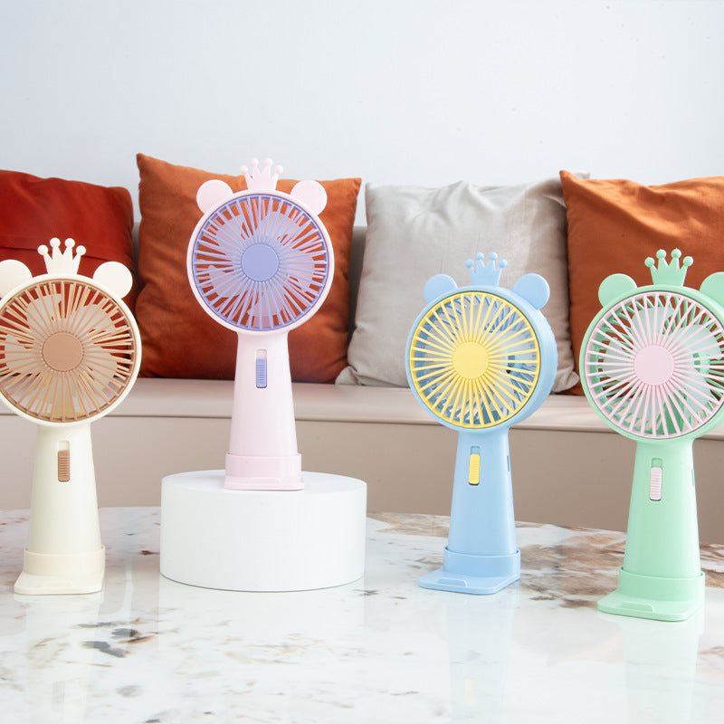 Portable Deer-Themed Handheld Cooling Fan Bowlift