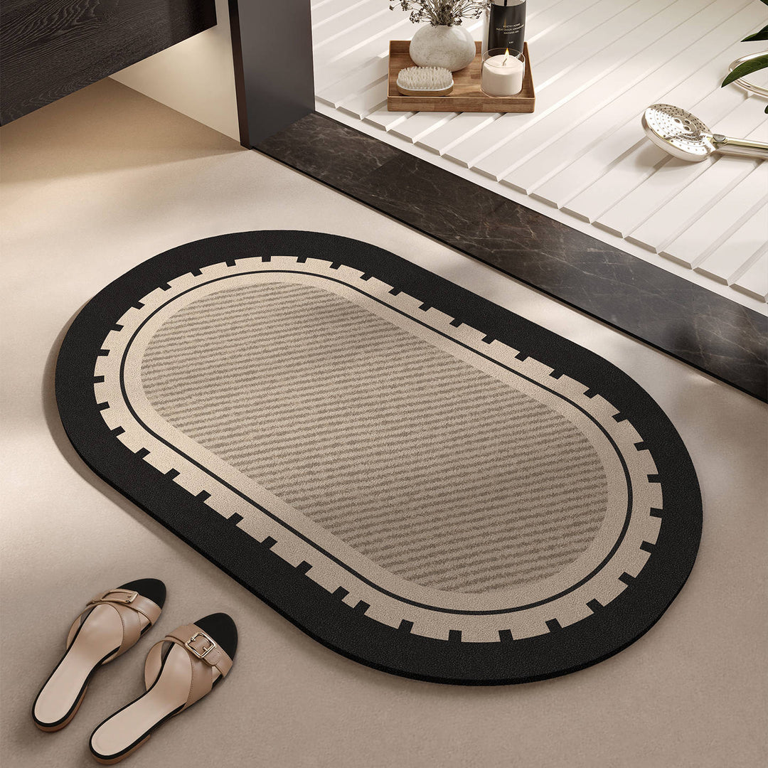 Elegant Woven Bath Mat Bowlift