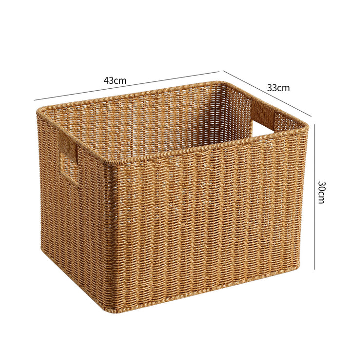 Handwoven Decorative Storage Chest Bowlift