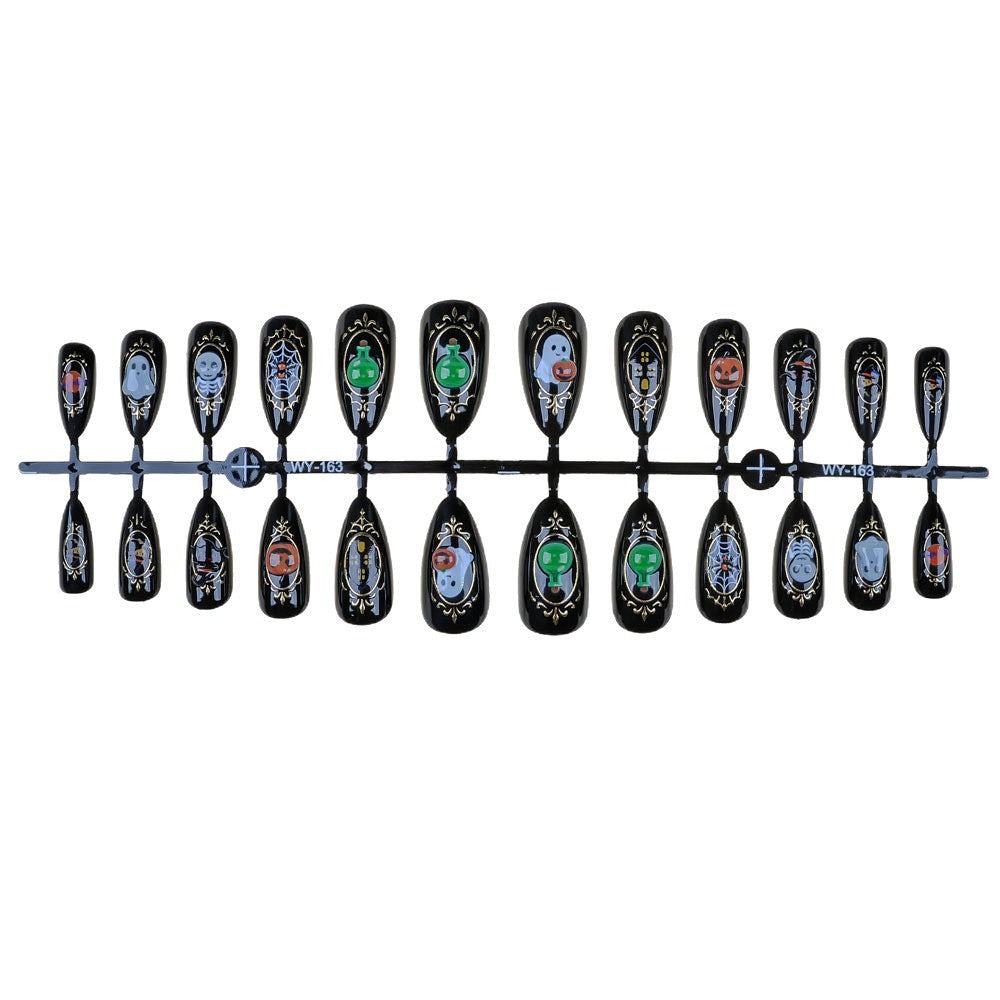 Decorative Themed Press-On Nail Set Bowlift
