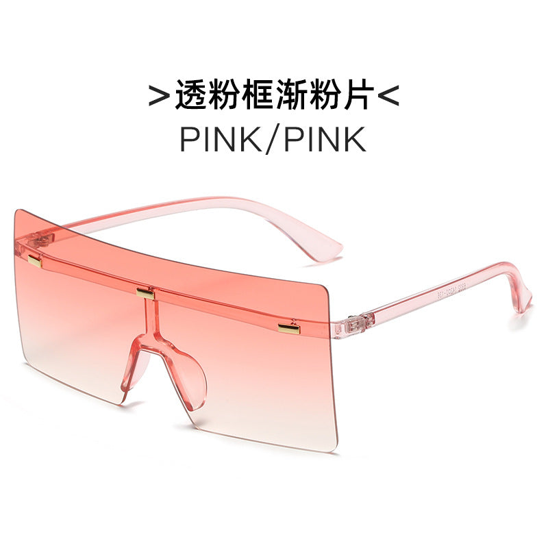 Women futuristic oversized sunglasses Bowlift