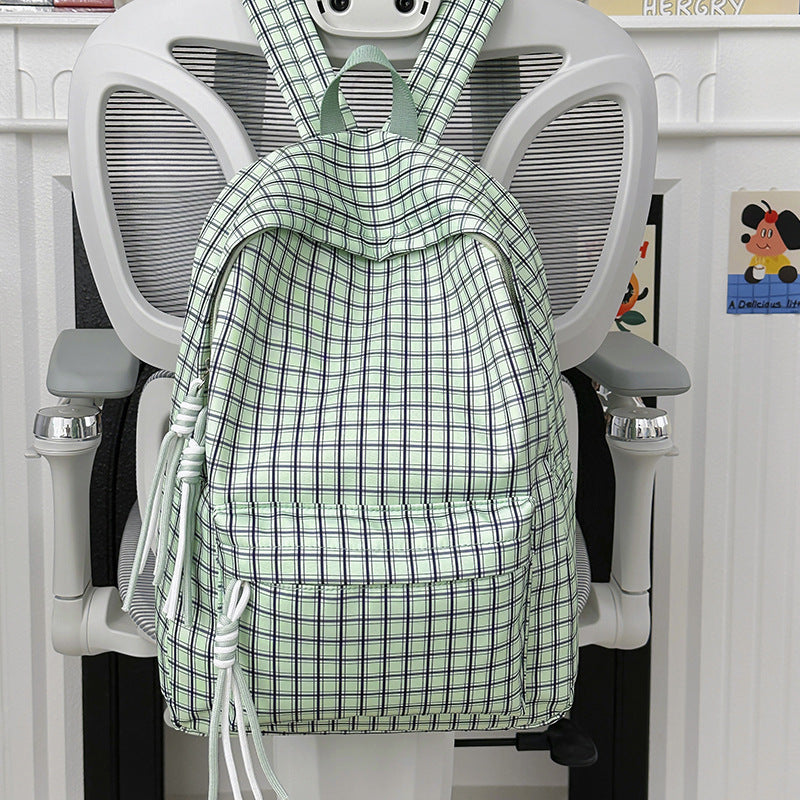 Functional Checked Backpack