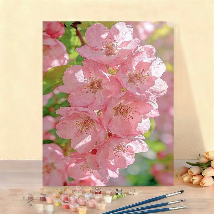 DIY Floral Painting Canvas Kit Bowlift