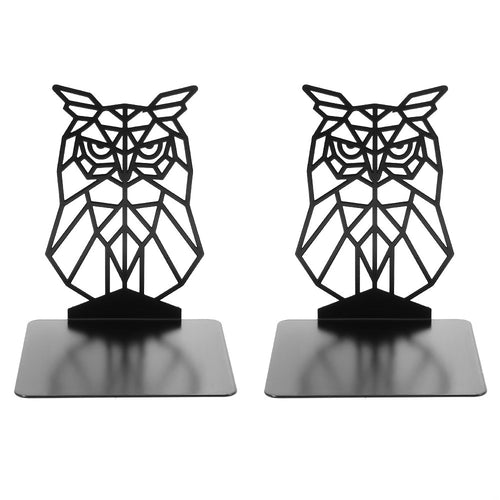 Geometric Owl Bookends
