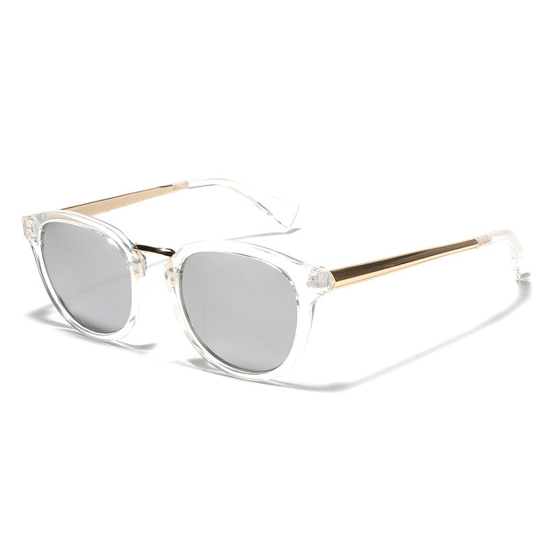 Women's fashion sunglasses with colorful, mirrored lenses and an elegant frame Bowlift