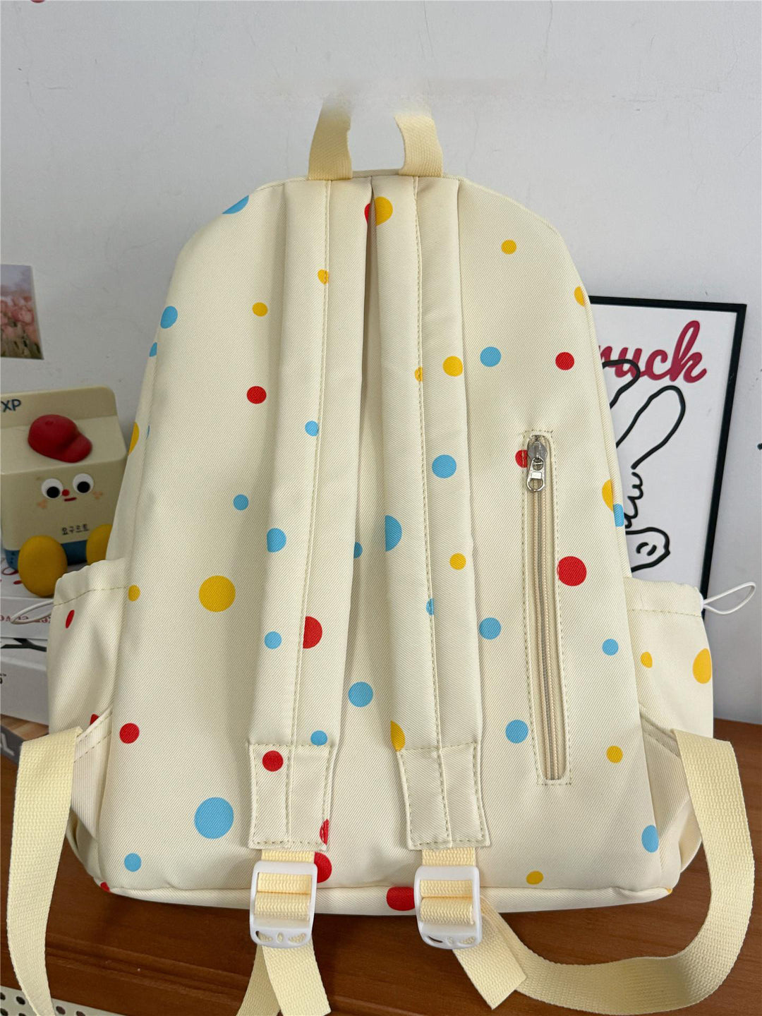 Fun-Themed Polka Dot Backpack Bowlift