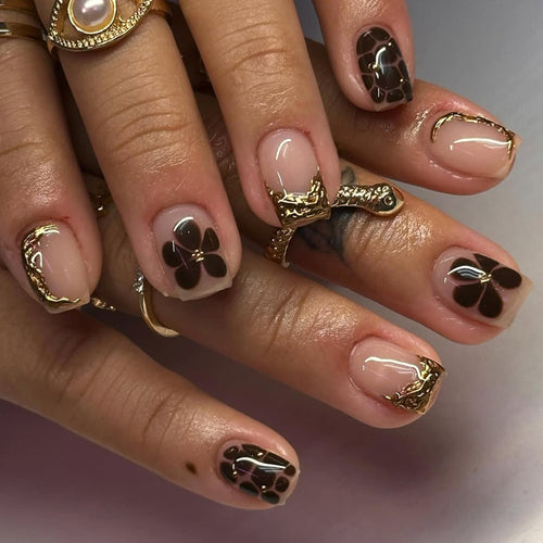 Artistic Press-On Nail Set Bowlift 1787370419