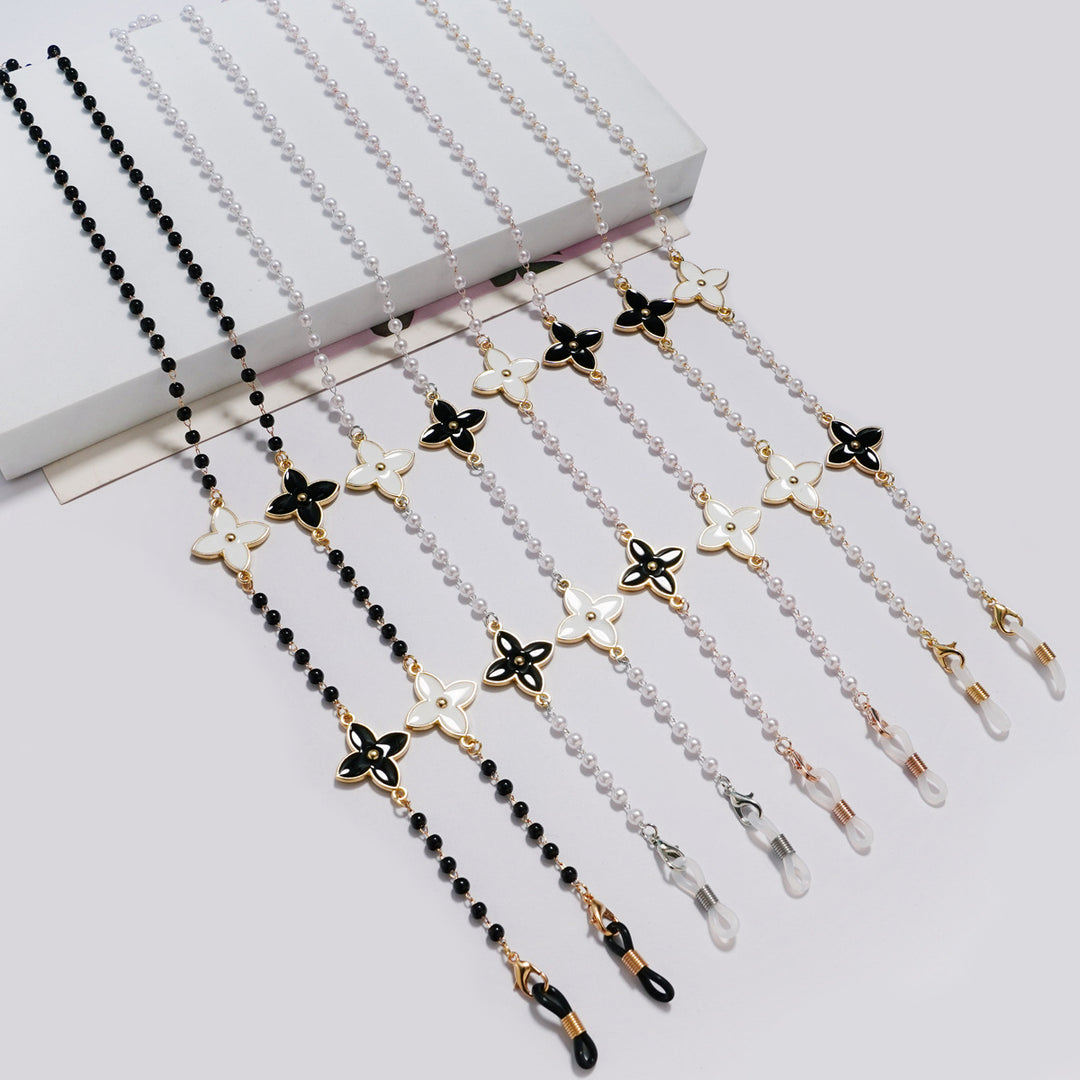 Floral Beaded Eyewear Chain Bowlift