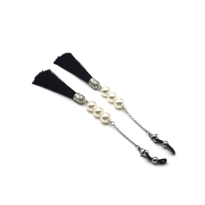 Elegant Tassel Pearl Eyewear Holder Bowlift