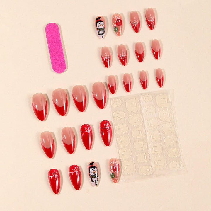 Festive Holiday-Themed Nail Art Extensions Bowlift