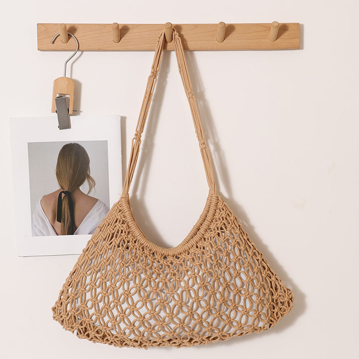 Hand-knotted Macrame Bag Bowlift