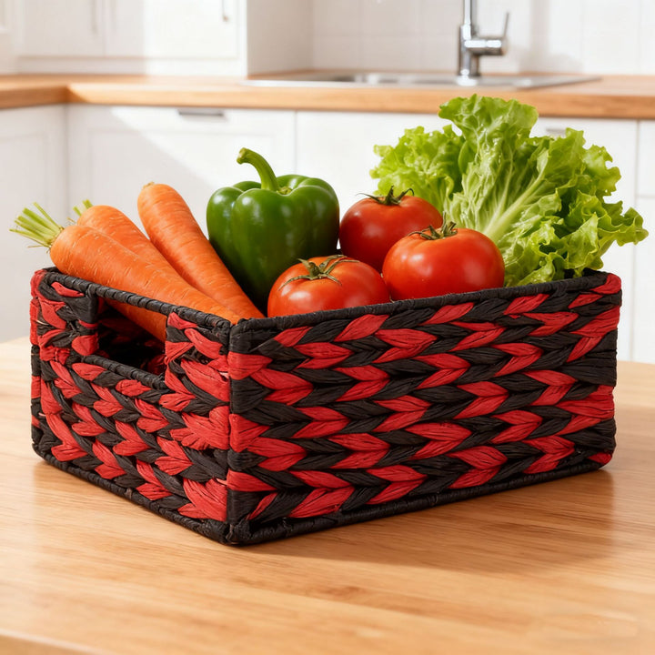 Decorative Woven Storage Box Bowlift