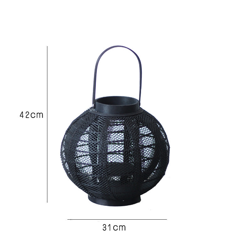 Decorative metal lantern with handle Bowlift