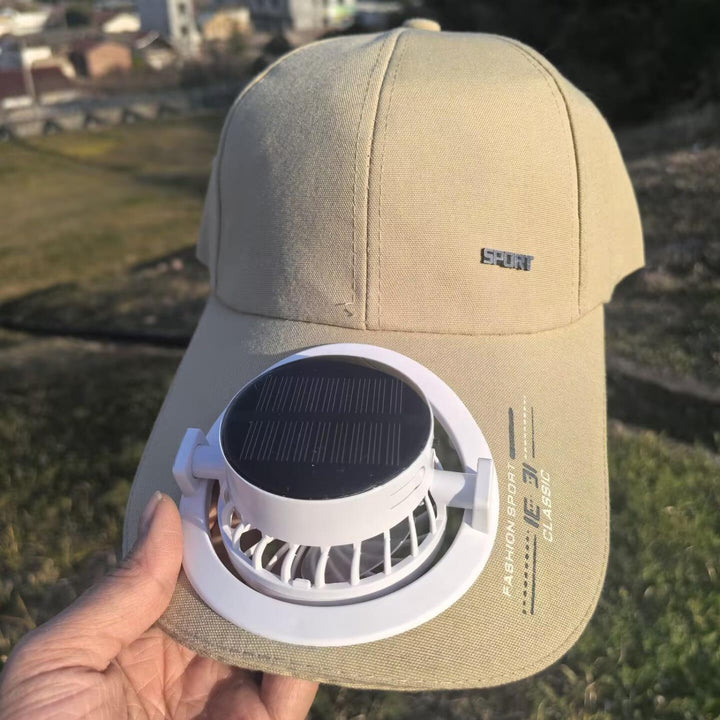 Portable solar-powered USB-C fan with digital battery indicator Bowlift