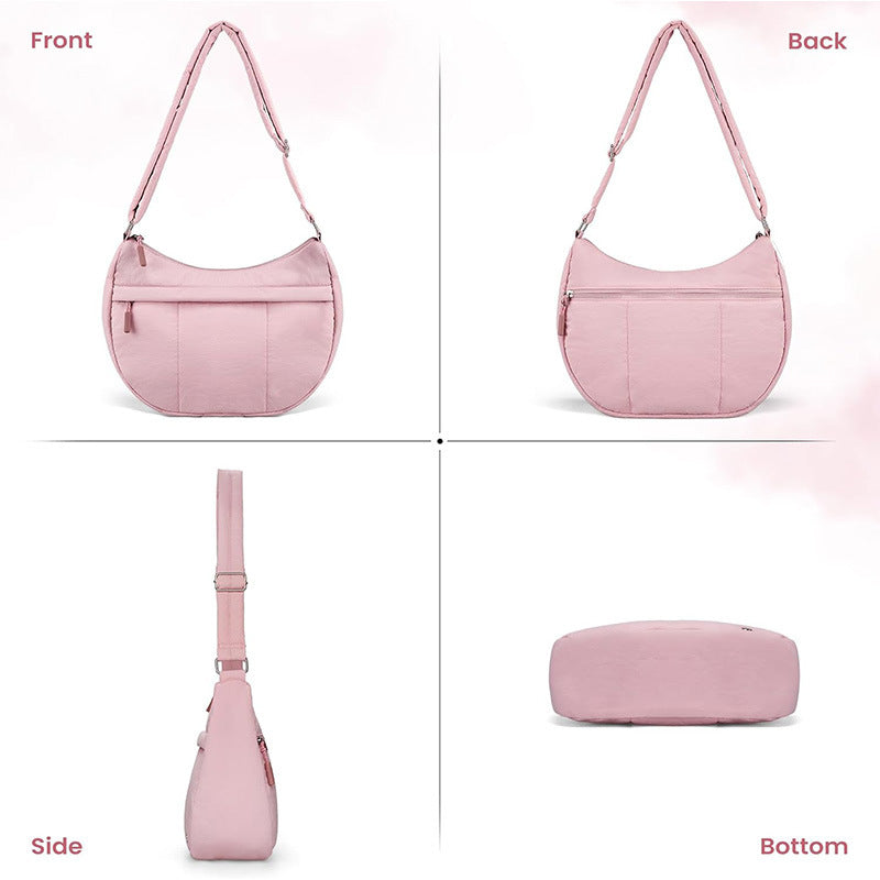 Stylish shoulder bag with padded carrying strap and versatile compartments Bowlift