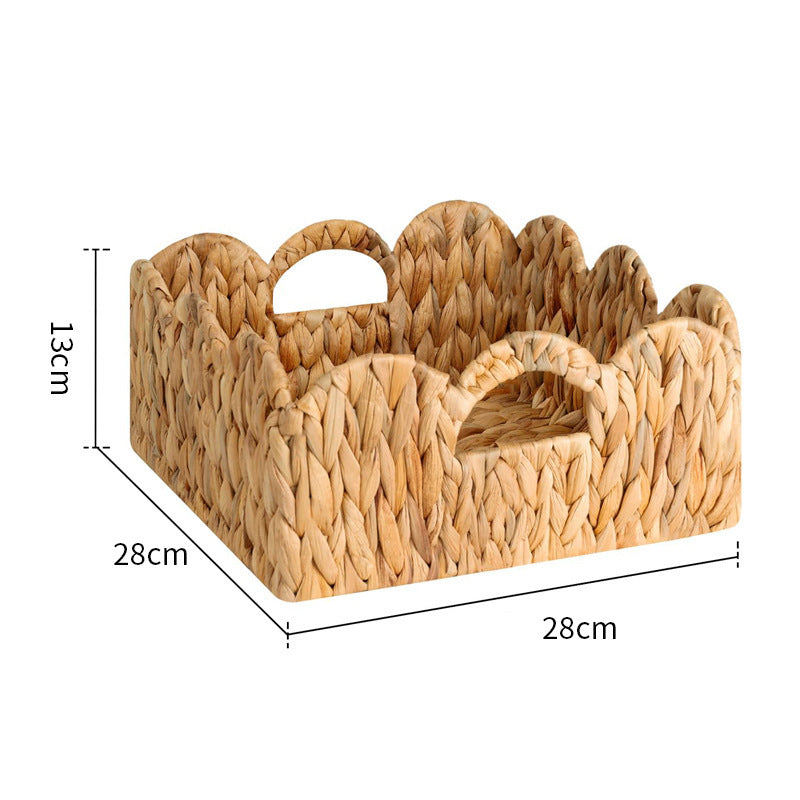 Decorative storage basket with two handles Bowlift