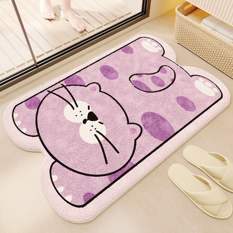 Cartoon Plush Bath Mat