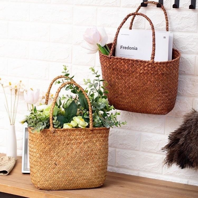 Eco-Friendly Woven Plant Basket Bowlift