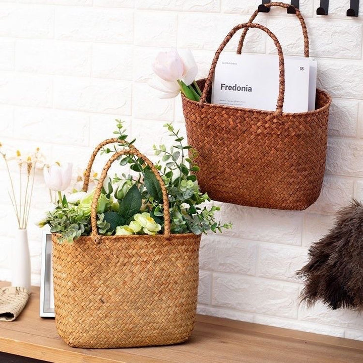 Eco-Friendly Woven Plant Basket Bowlift