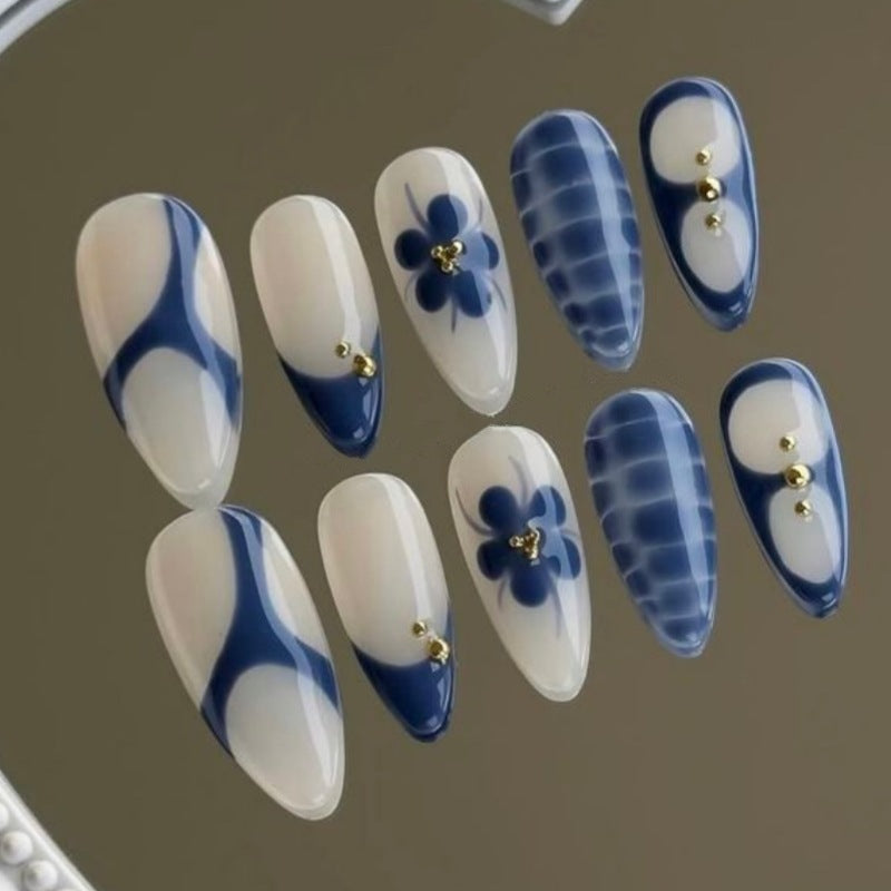 Artistic Press-On Nail Set Bowlift 1787294162