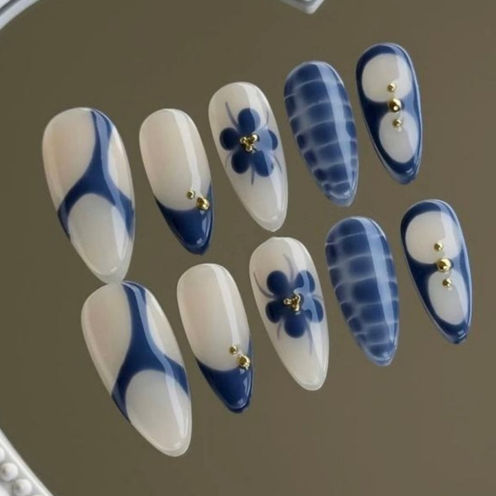 Artistic Press-On Nail Set Bowlift 1787294162