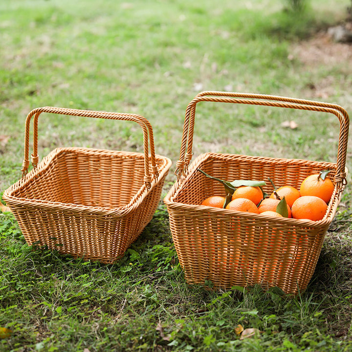 Unisex Handcrafted Basket with Sturdy Handles Bowlift