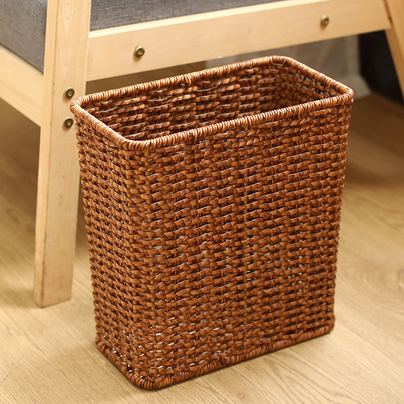 Unisex Rectangular Storage Basket made of handwoven material Bowlift