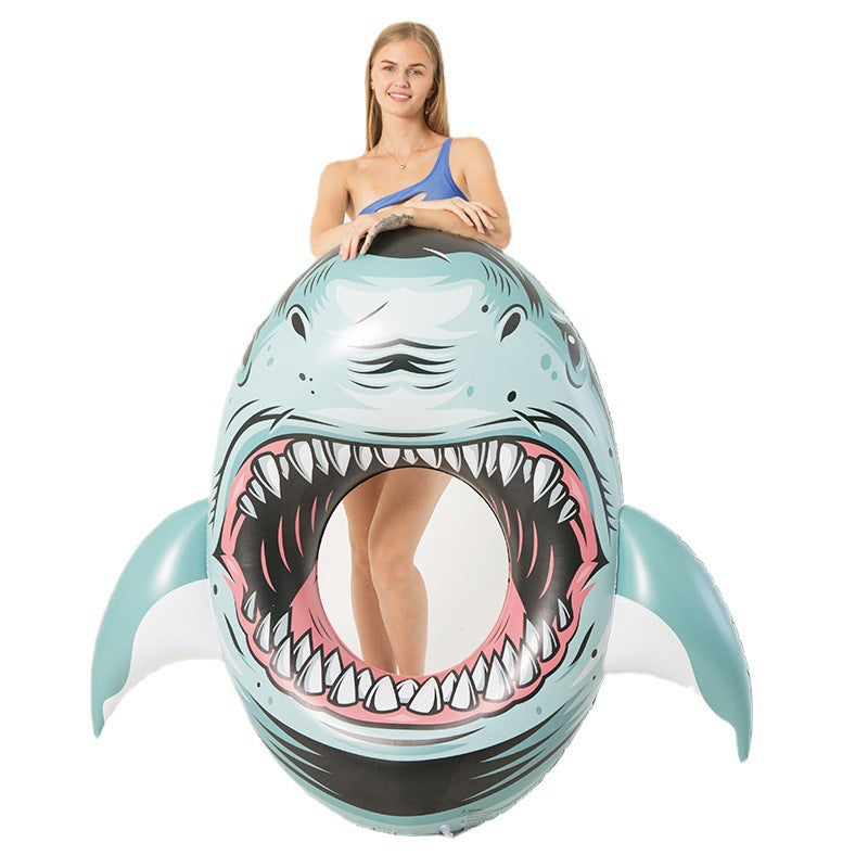 Women Inflatable Swimming Ring with Watermelon Design Bowlift
