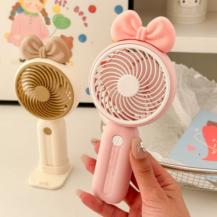 Unisex Handheld Fan in Playful Bunny Design Bowlift