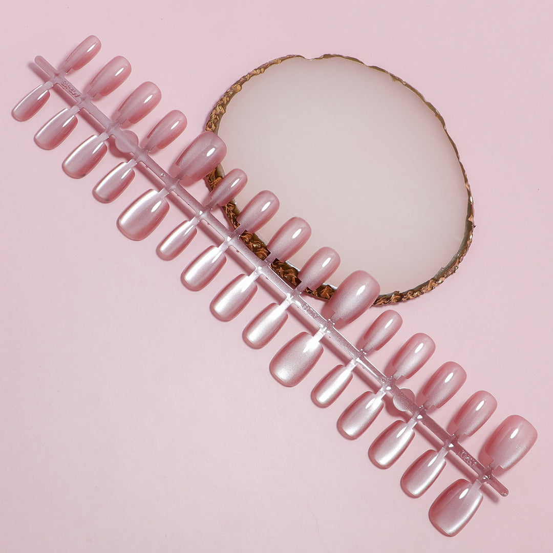 Premium Glossy Press-On Nails Collection Bowlift
