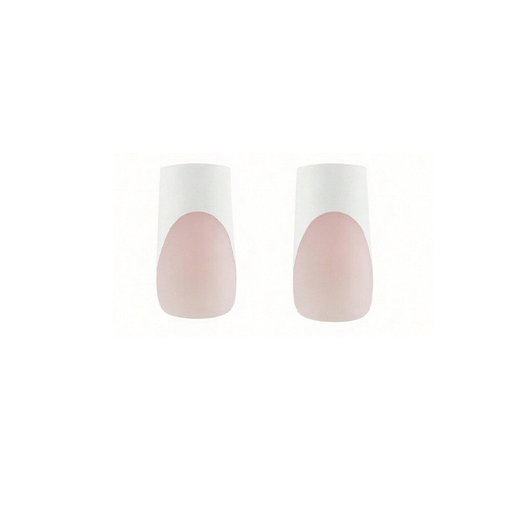 Modern French Tip Press-On Nails Bowlift