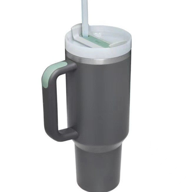 Ladies Insulated Mug with Handle and Practical Straw Bowlift