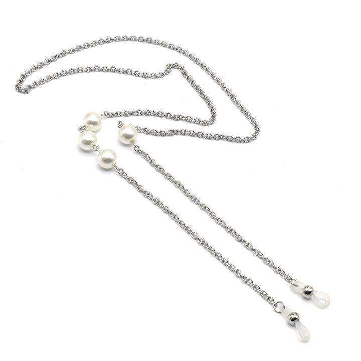 Adjustable Silver Eyewear Chain Bowlift